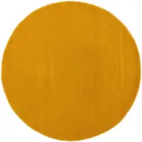 Carpetfine Wollteppich "Gabbeh Lola Uni", rund, 14 mm Höhe, mit natürlichem Pflanzenmaterial von Hand gewebt, auch als Läufer