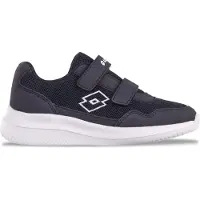 Lotto Sneaker , Jungen, Gr. 25, blau (navy, weiß), Kunstfaser, Synthetik, unifarben, Schuhe Sneaker, - ohne Schnüren: mit praktischen Klettverschlüssen