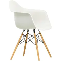 Vitra Stuhl Eames Plastic Armchair DAW RE 63x83x59 cm grau, Gestell: Ahorn, Designer Charles & Ray Eames