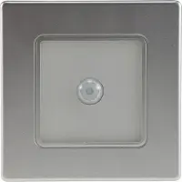 Chilitec LED-Einbauleuchte EBL 86 PIR, 2,5 W, 3000 K, warmweiß, Rahmen silber