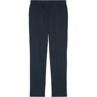 Marc O'Polo Pyjamahose "Mix & Match Cotton-Woven", Damen, Gr. M, N-Gr, blau (navy), Single Jersey, Obermaterial: 100% Baumwolle, unifarben, bequem lang, Hosen Pyjamahose, mit elastischem Bund