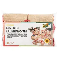 Folia Adventkalender Bastelset natur