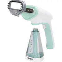 Princess 332846 Hand-Dampfbürste, Tragbare Dampfbürste, 0,26 l, Blau, Weiß, 25 g/min, 1500 W