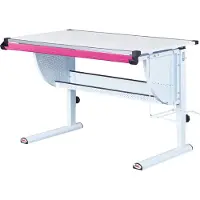 Inter Link Schülerschreibtisch Matts 3 in 1 weiss, pink und grün