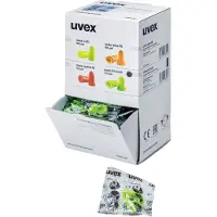Uvex hi-com Gehörschutzstöpsel SNR 24 dB Größe M - Inhalt: 100 Paar paarweise im Beutel grün M - 2112095 - grün