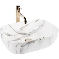 REA Aufsatzwaschbecken Belinda Aiax Shiny Oval White