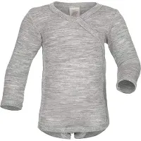 Engel - Kid's Wickelbody L/S - Merinounterwäsche Gr 50/56 grau