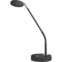 FH Lighting LED-Tischleuchte Lunia, dimmbar, sandschwarz