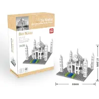 Tinisu Taj Mahal Indien Wahrzeichen Modell LNO Micro-Bricks Bausteine