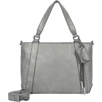 Fritzi aus Preußen Schultertasche Bitzi08 Jive Shopper Metallic Shell taupe