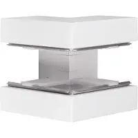 Hager BRS10017039016 Außeneck aus Grundprofil zu BRS 100x170mm Oberteil 80mm Stahlblech verkehrsweiß