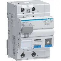 Hager ARF575D Fehlerlichtbogen-Schutzeinrichtung AFDD mit FI-LS 1P+N 10kA C-25A 30mA Typ A 3M