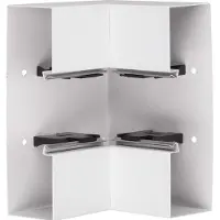 Hager BRS6521049016 Inneneck aus Grundprofil zu BRS 68x210mm Oberteil 80mm Stahlblech verkehrsweiß