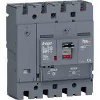 Hager HET201DR Leistungsschalter h3+ P250 TM ADJ 4P4D N0-100% 200A 70kA FTC