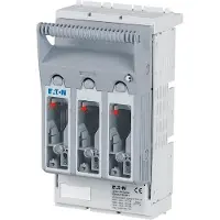 Eaton 183038 NH-Trenner 3P abgesenkte Rahmenklemme BT2 1,5 - 95 mm2, Sammelschiene 60 mm, Sicherungsüberwachung Light, NH000 & NH00 XNH00-FCL-S160-BT2