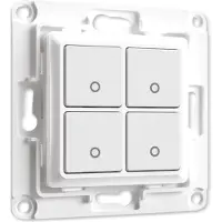 Shelly Wall Switch 4, Tasten, Weiß, 1, i4, 2.5, Plus Series, 80 mm, 80 mm