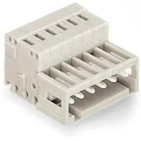 Wago 734-312 1-Leiter-Stiftleiste,CAGE CLAMP,1,5 mm2,lichtgrau 734312 - 50 Stück