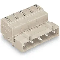 Wago 723-603/018-042 1-Leiter-Stiftleiste,CAGE CLAMP,2,5 mm2,lichtgrau 723603018042 - 100 Stück