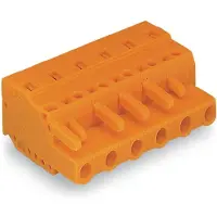 Wago 231-703/026-000 1-Leiter-Federleiste,CAGE CLAMP,2,5 mm2,orange 231703026000 - 100 Stück