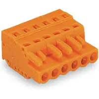 Wago 231-324/102-000 1-Leiter-Federleiste,CAGE CLAMP,2,5 mm2,orange 231324102000 - 10 Stück