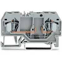 Wago 281-915/281-411 Bauelementklemme,2 Leiter,mit Diode 1N4007,grau 281915281411 - 50 Stück