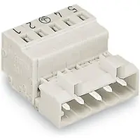 Wago 721-603/018-000 1-Leiter-Stiftleiste,CAGE CLAMP,2,5 mm2,lichtgrau 721603018000 - 100 Stück