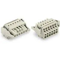Wago 721-2114/037-000 2-Leiter-Federleiste,Push-in CAGE CLAMP,2,5 mm2,lichtgrau 7212114037000 - 25 Stück