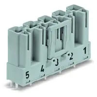 Wago 770-835 Stecker für Leiterplatten,gerade,5-polig,weiß 770835 - 50 Stück