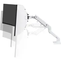 Ergotron Monitorarm HX Desk, Tischhalterung, für Displays bis 42″ & bis 19 kg, höhen-& tiefenverstellbar, neigbar, VESA, weiß