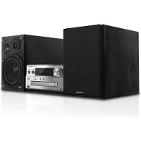 Panasonic SC-PMX94EG-S, Heim-Audio-Mikrosystem, Schwarz, Silber, 120 W, 2-Wege, 14 cm, 19 cm