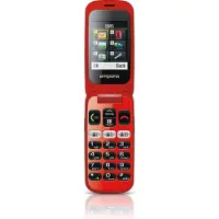 Emporia emporiaONE, Klapphandy, Single SIM, 6,1 cm (2.4"), 2 MP, 900 mAh, Schwarz, Rot