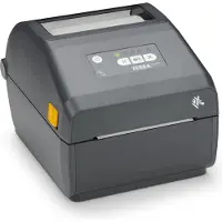 Zebra ZD421T, Wärmeübertragung, 203 x 203 DPI, 102 mm/sek, Verkabelt & Kabellos, Grau, Weiß