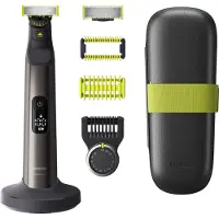 Philips OneBlade Pro 360 QP6651/61 Face + Body, Eingebautes Display, Waschbar, Batterie, Grau