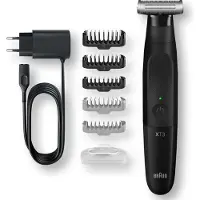 Braun Series XT3200, Schwarz, Edelstahl, Akku, Integrierte Batterie, CE