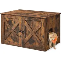 Feandrea PCL002X01, Katze, Katzenklo mit Haube, Braun, 800 mm, 530 mm, 492 mm