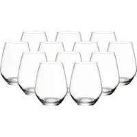 Villeroy & Boch Glas "Wassergläser Ovid 420 ml 12er Set transparent", bunt (transparent), 12 tlg., Glas, Trinkgefäße, Glas