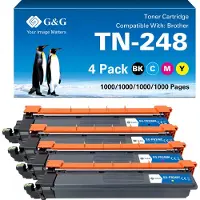 G&G NT-CB248BKCMY-B-S1, 1500 Seiten, 3600 Seiten, Schwarz, Cyan, Magenta, Gelb, 4 Stück(e)