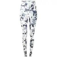 Winshape Leggings "HWL102-Military", Damen, Gr. XS, Normalgrößen, grün (camo weiß), 80% Polyester, 20% Elasthan, Hosen Leggings, Core-Stability-Bund mit Bauch-Weg-Effekt