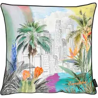 Apelt Dekokissen "Copacabana", bunt (bunt, bedruckt), B:45cm L:45cm, Baumwolle, Polyester, Dekokissen_Sitzkissen_Kissenhüllen, Dekokissen
