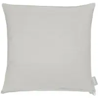 Apelt Dekokissen "3800", grau (hellgrau, unifarben), B:49cm L:49cm, Obermaterial: 75% Polyester, 25% Baumwolle, Dekokissen_Sitzkissen_Kissenhüllen, Dekokissen, Statement-Reißverschluss