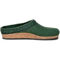 Gottstein 108 Uni Wollfilz-Pantoffeln Dunkelgrün (Green), 17-801-8810 - Gr. 42
