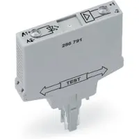Wago 286-791 Optokopplermodul,Eingangsnennspannung DC 24 V,Ausgangsspannungsbereich DC 20 ... 60 V,grau 286791