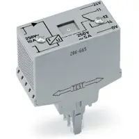 Wago 286-665 Stromflussüberwachungsbaustein,AC-Ströme,Überwachungsbereich 1 A – 10 A,lichtgrau 286665