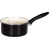 Kruger Stieltopf Triest 16 cm Emaille weiß