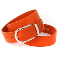 Anthoni Crown Ledergürtel , Damen, Gr. 90, orange, Leder, unifarben, Gürtel Ledergürtel, Pflanzlich gegerbter Vollrindledergürtel