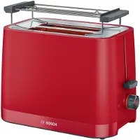 Bosch TAT3M124, 2 Scheibe(n), Rot, Kunststoff, Drehregler, 950 W, 220 - 240 V
