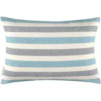 Tom Tailor Kissenhülle "Rover" Gr. 1, blau (aquablau, blau, dunkelblau), B:38cm H:0,5cm L:58cm, Polyester, Polyester, Kissenbezüge, Kissenhülle