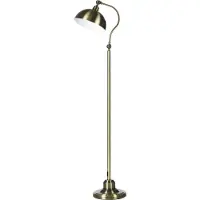 HOMCOM Stehleuchte im Vintage-Design, verstellbare Stehlampe für Wohnzimmer