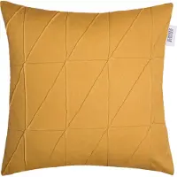 Schöner Wohnen Dekokissen "Across", braun (caramel, unifarben), B:45cm L:45cm, Baumwolle, Leinen, SCHÖNER WOHNEN-KOLLEKTION, Dekokissen_Sitzkissen_Kissenhüllen, Dekokissen, mit graphischer Ziernaht
