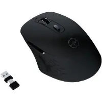 Mobility Lab Kabellose Maus – – Omega – Bluetooth- und 2,4-GHz-Empfänger – Schwarz – Leise Klicks – Einstellbare Präzision